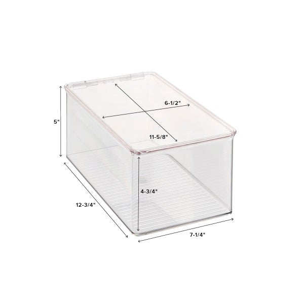 Hinged-Lid Stackable Shoe Boxes | The Container Store