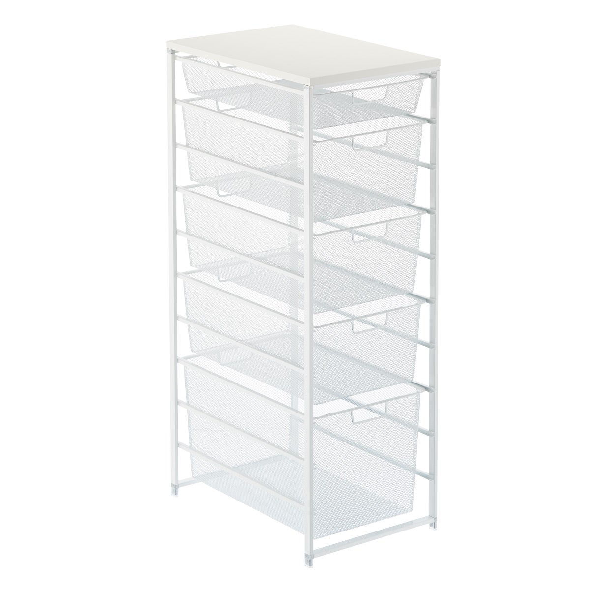 Elfa Narrow Mesh Dresser White