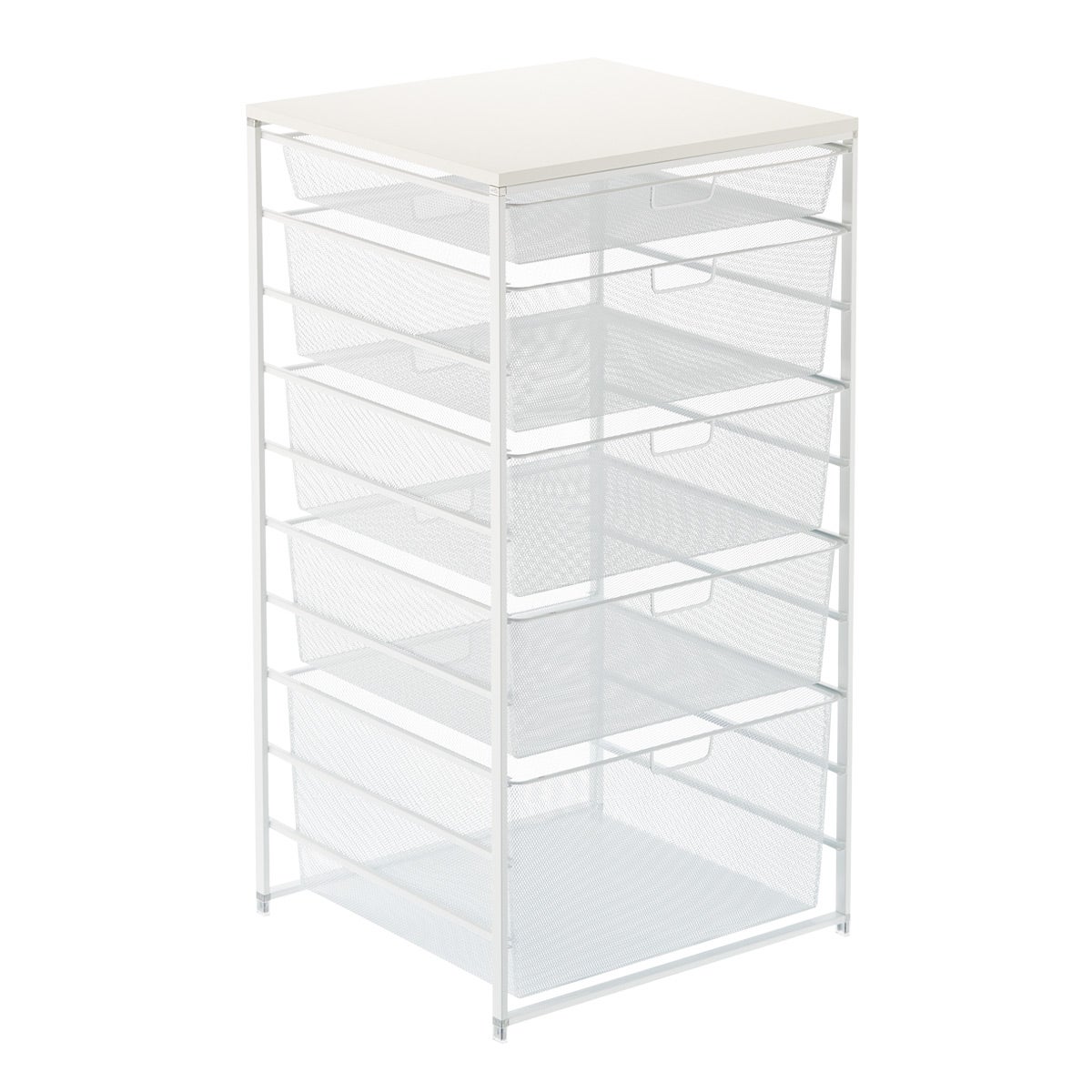 Elfa Classic Wide Mesh Dresser White
