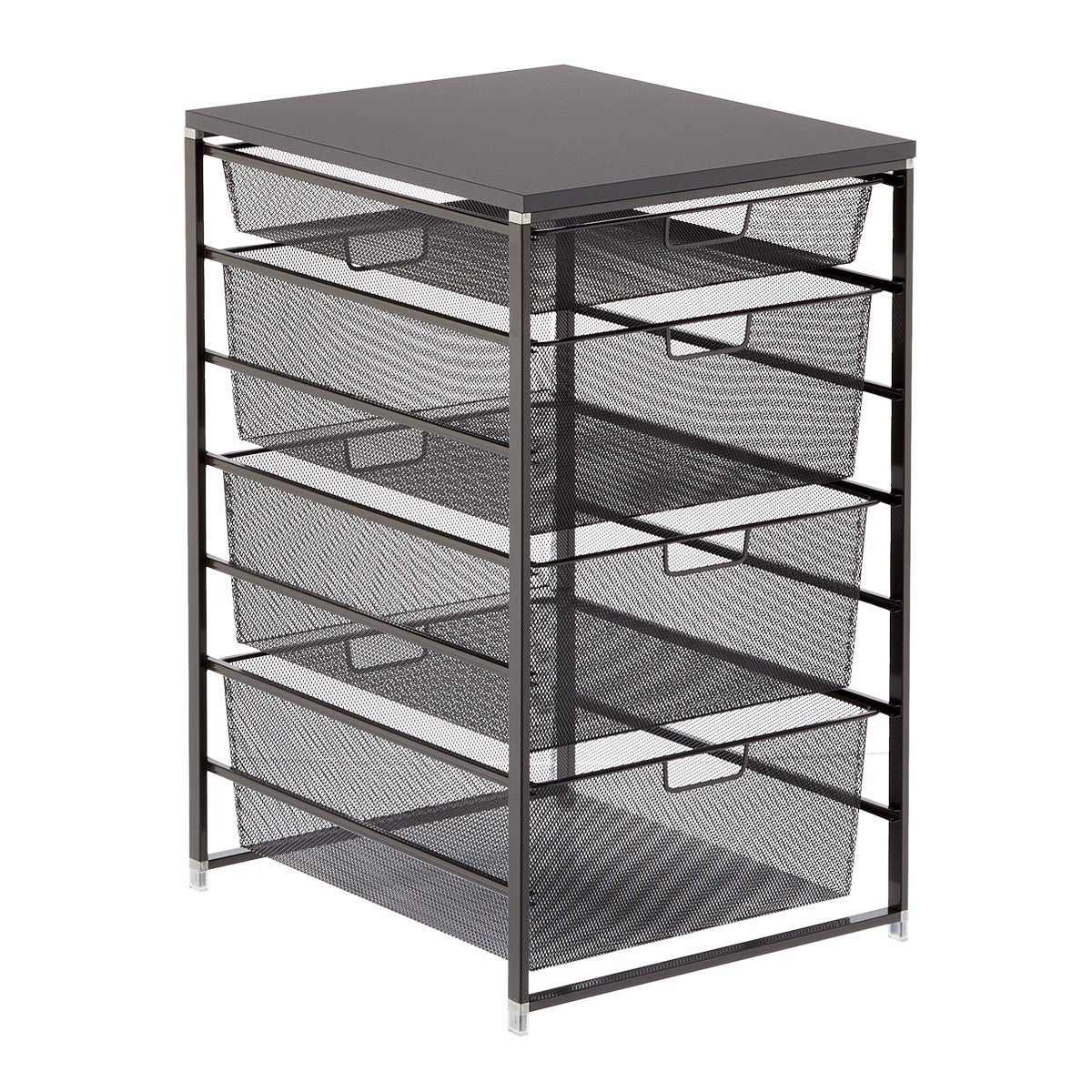 Elfa Classic Medium Mesh Drawers Graphite & Slate