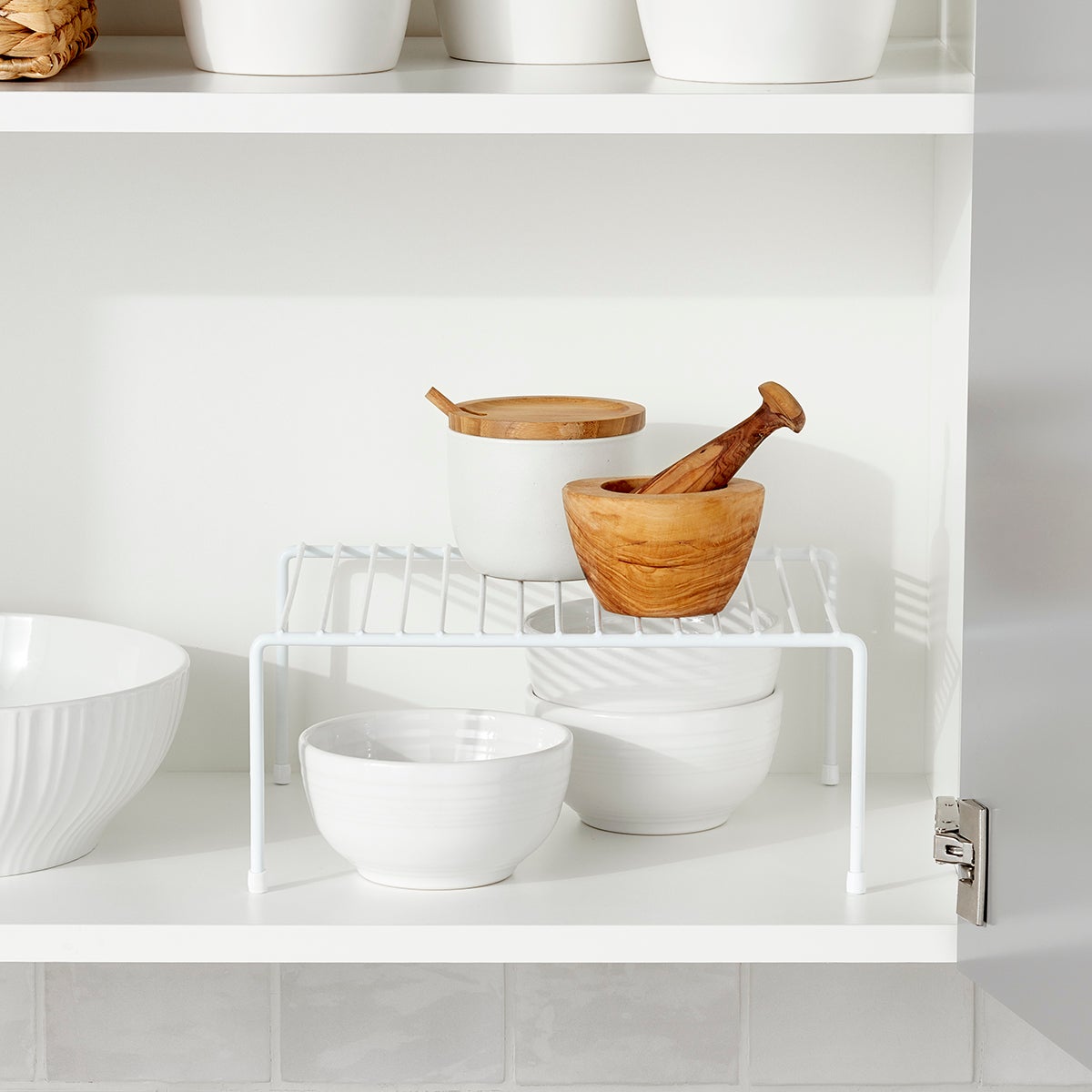 White kitchen cabinet organizer hotsell