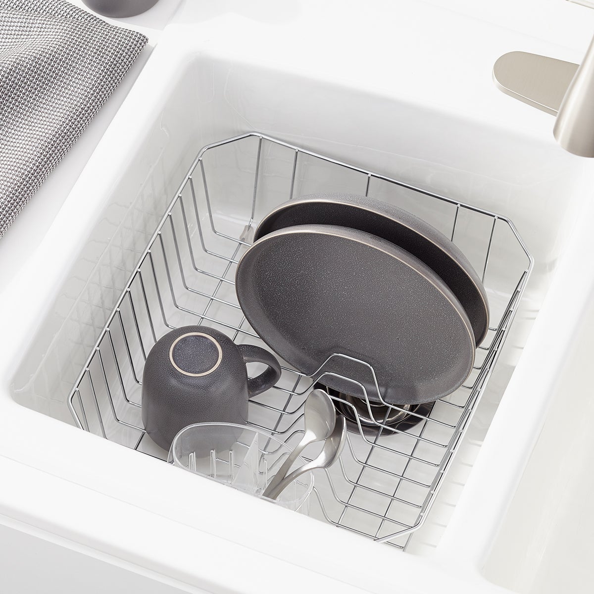Twin Sink Dish Drainer The Container Store