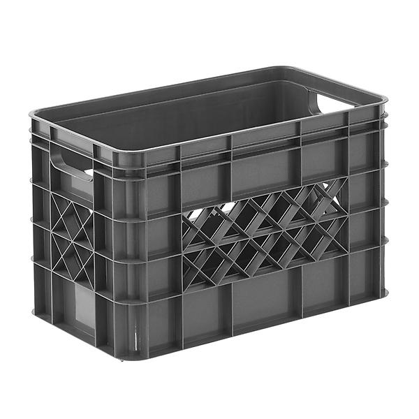 Grey Modular Stackable Crates