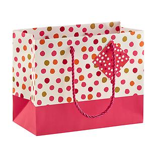 Pink & Orange Dots Gift Bag