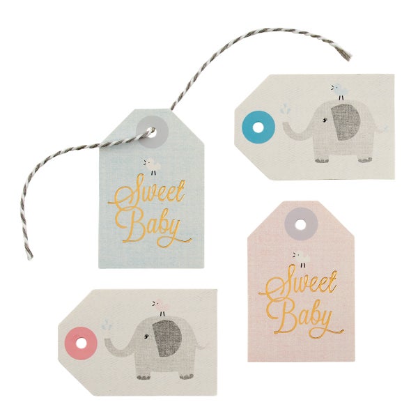 Baby Elephant Gift Tags The Container Store