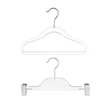 Completely Clear Acrylic Hangers  Space Saving Invisible Hangers –