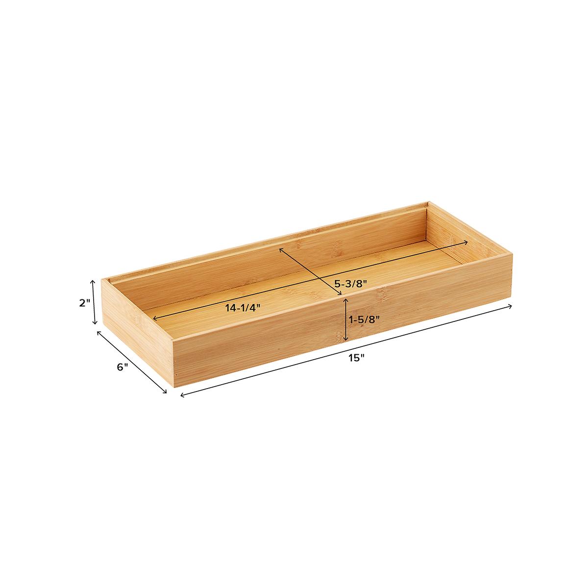 12" x 18" Bamboo Drawer Organizer Starter Kit The Container Store