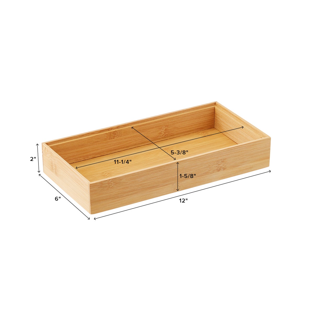 12" x 18" Bamboo Drawer Organizer Starter Kit The Container Store