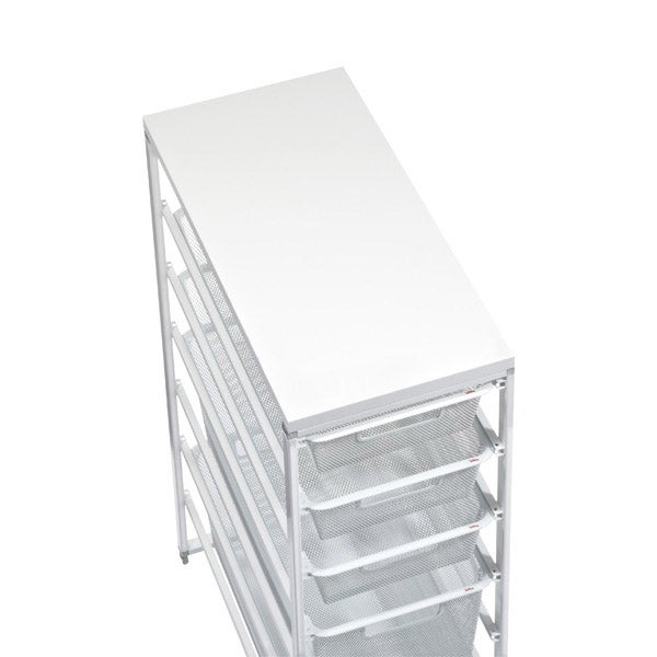 Elfa Classic 10" X-Narrow Melamine Top New White