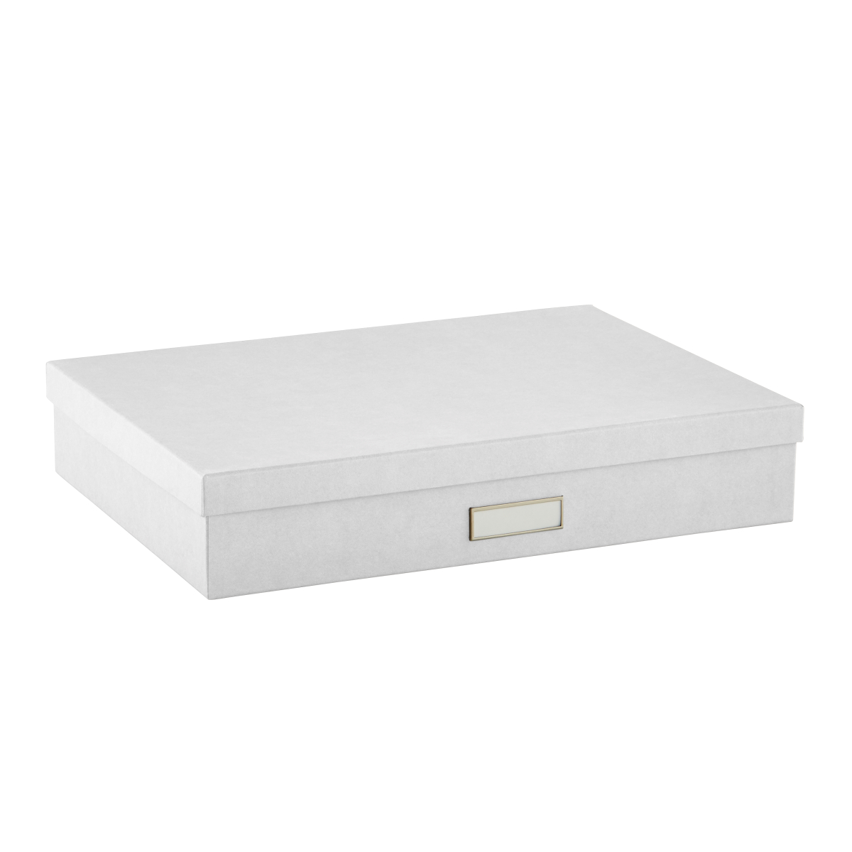 - Sistema de organización de tablero de fibra con papel en imitación de lino documentos etc Juego de 2 bandejas de escritorio apilables para cartas Marrón claro Bigso Box of Sweden