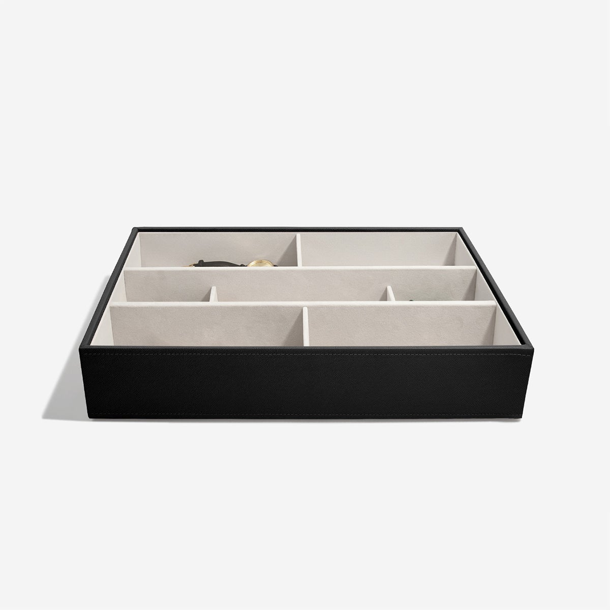 Stackers Supersize Deep 7-Section Tray Black