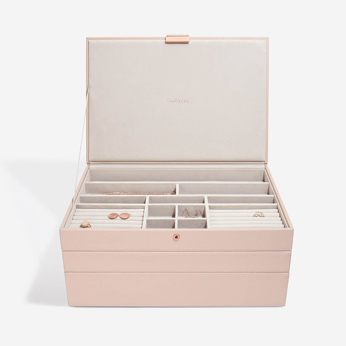 Stackers Supersize Jewelry Box Starter Blush Set of 3