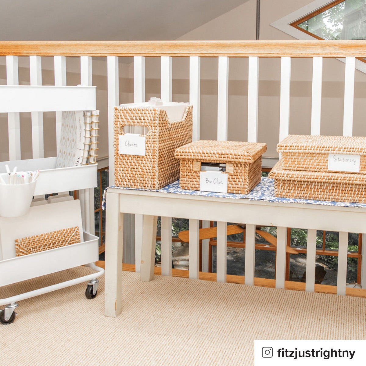 Marie Kondo Ori Rattan Photo Box The Container Store