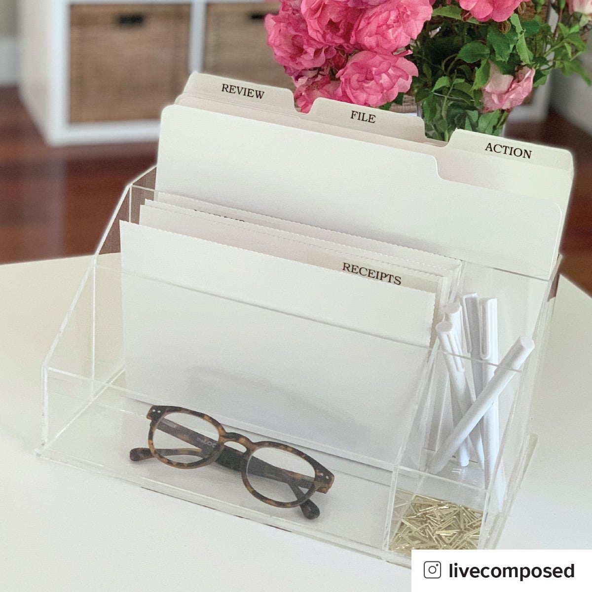 Acrylic Desktop Mail Center