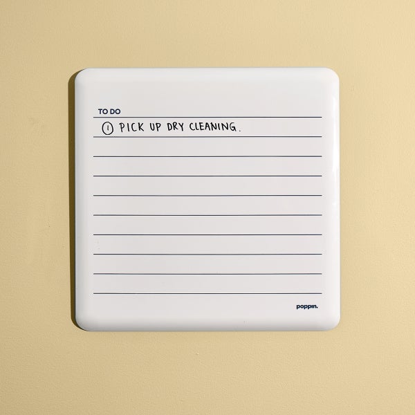 Poppin To-Do Metal Dry Erase Board Plate