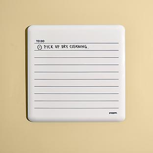 Poppin To-Do Metal Dry Erase Board Plate