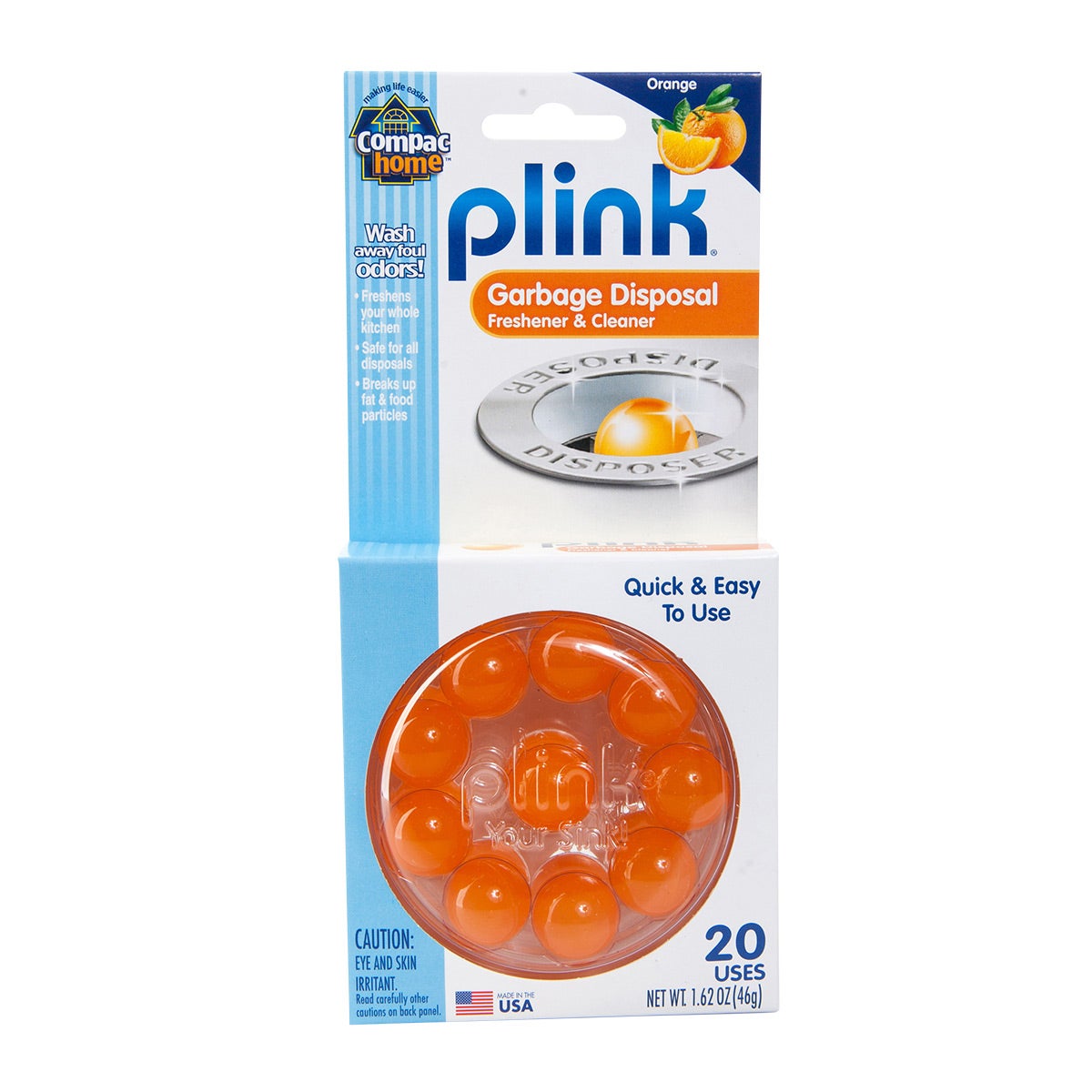 Plink Garbage Disposal Cleaner Orange Pkg/20