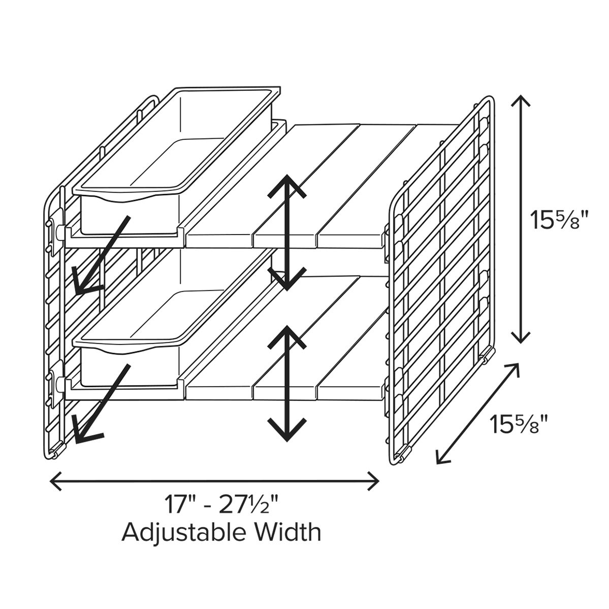 Expandable Under Sink Organizer The Container Store