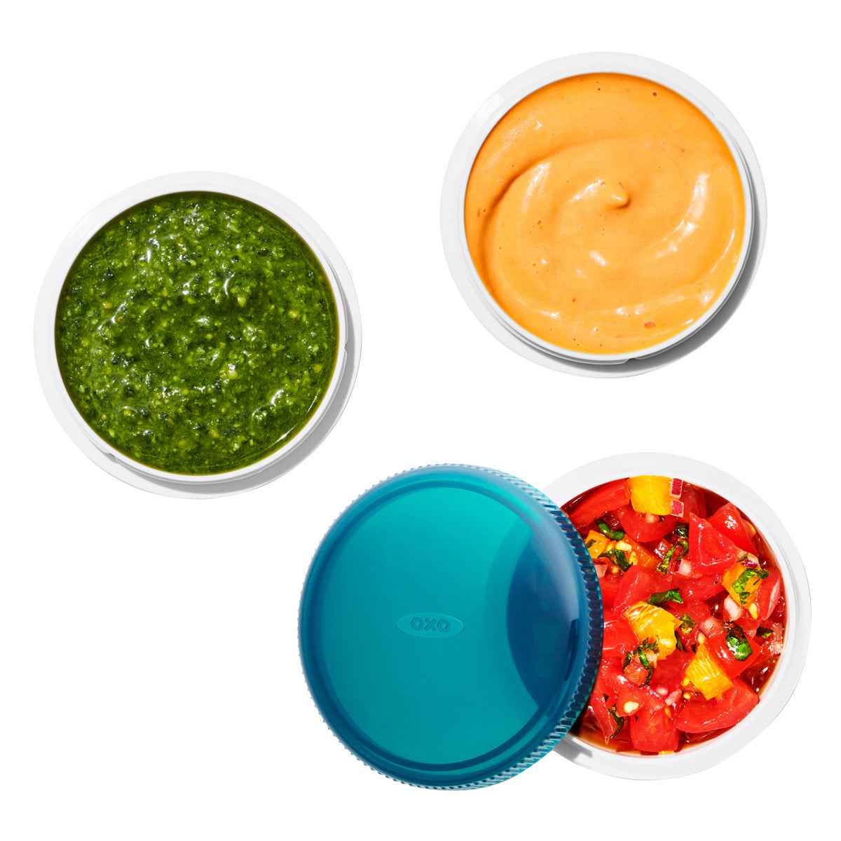 OXO Good Grips Prep & Go Condiment Keeper Pkg/3 The Container Store