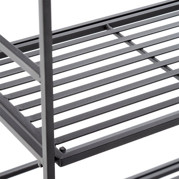 6-Shelf Iron Folding Bookshelf | The Container Store