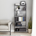 6-Shelf Iron Folding Bookshelf | The Container Store