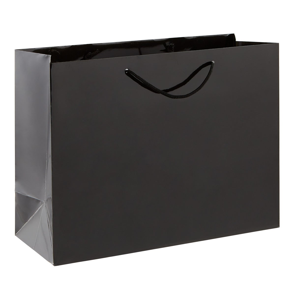 Euro Black Glossy Large Gift Bag The Container Store