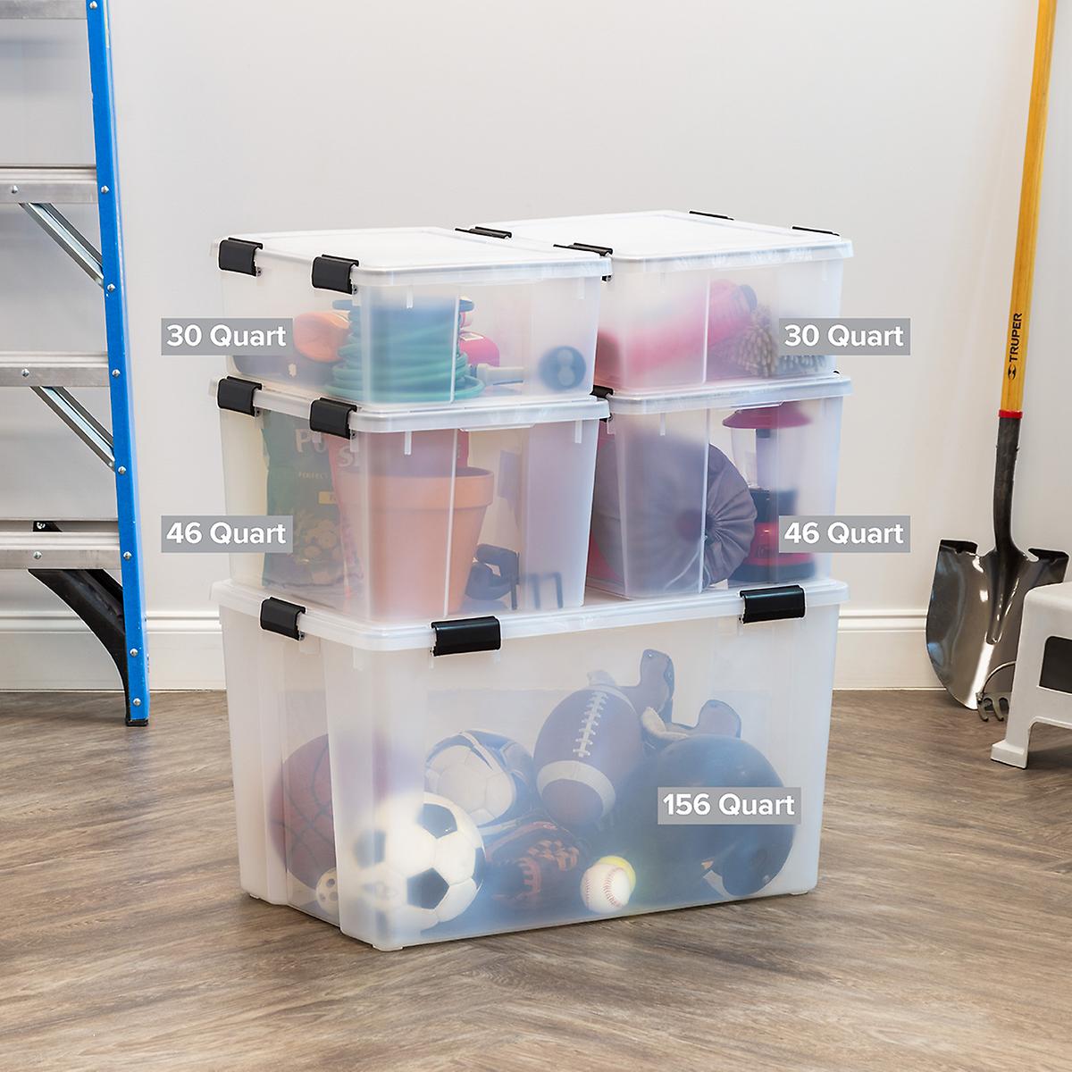 Clear Weathertight Totes | The Container Store