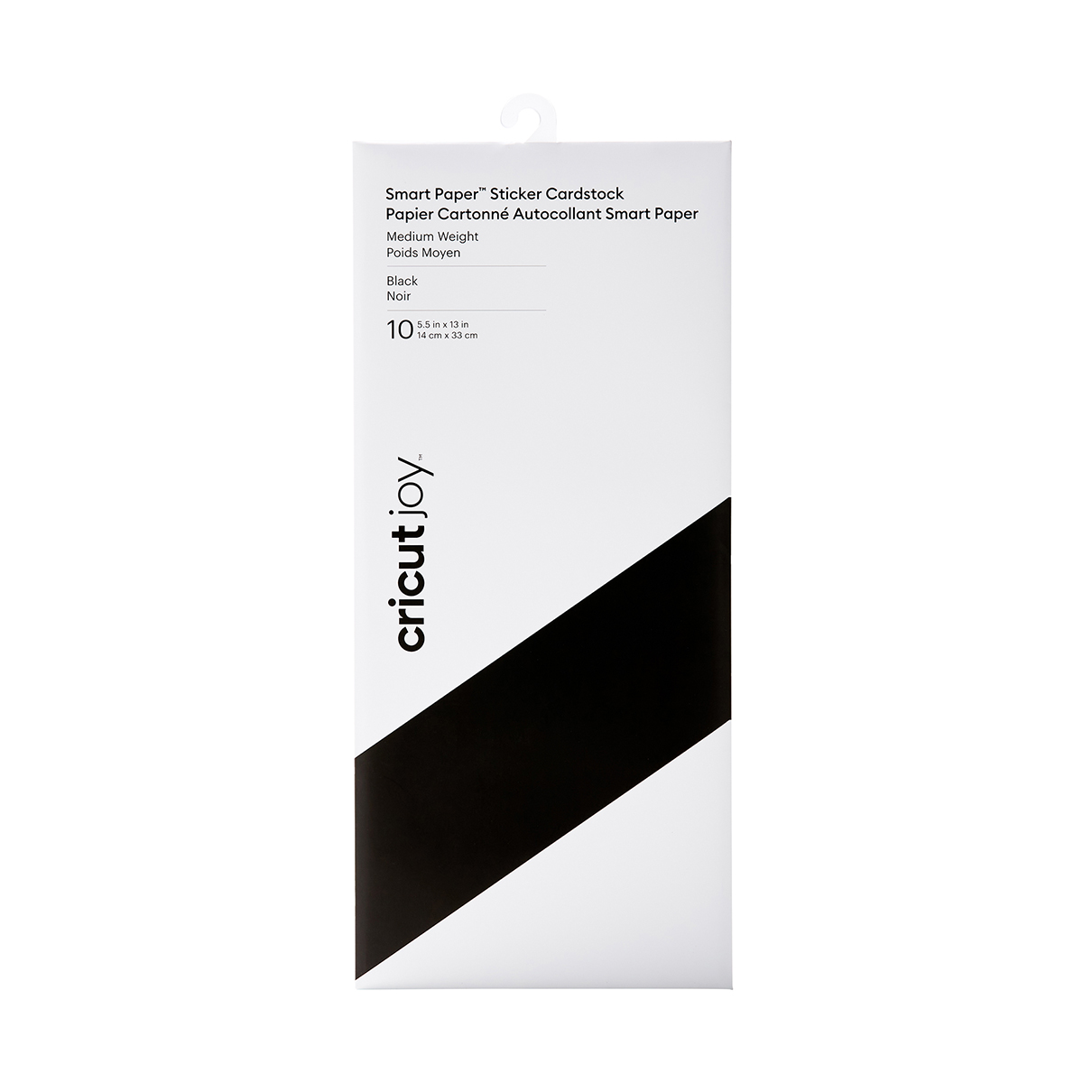 Cricut Smart Paper Sticker Cardstock Black Pkg/10