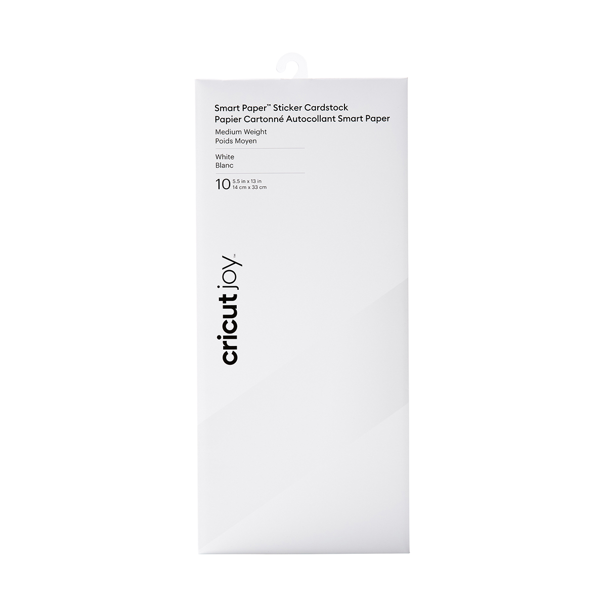 Cricut Smart Paper Sticker Cardstock White Pkg/10