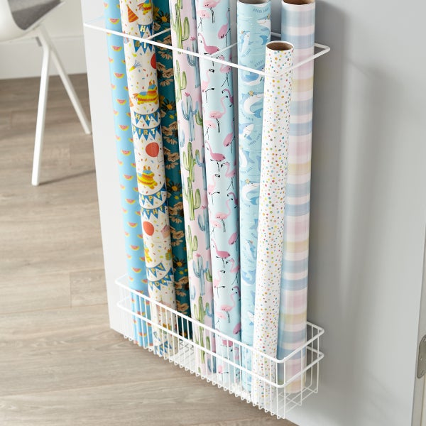 Elfa Classic Mesh Gift Wrap Door & Wall Rack The Container Store