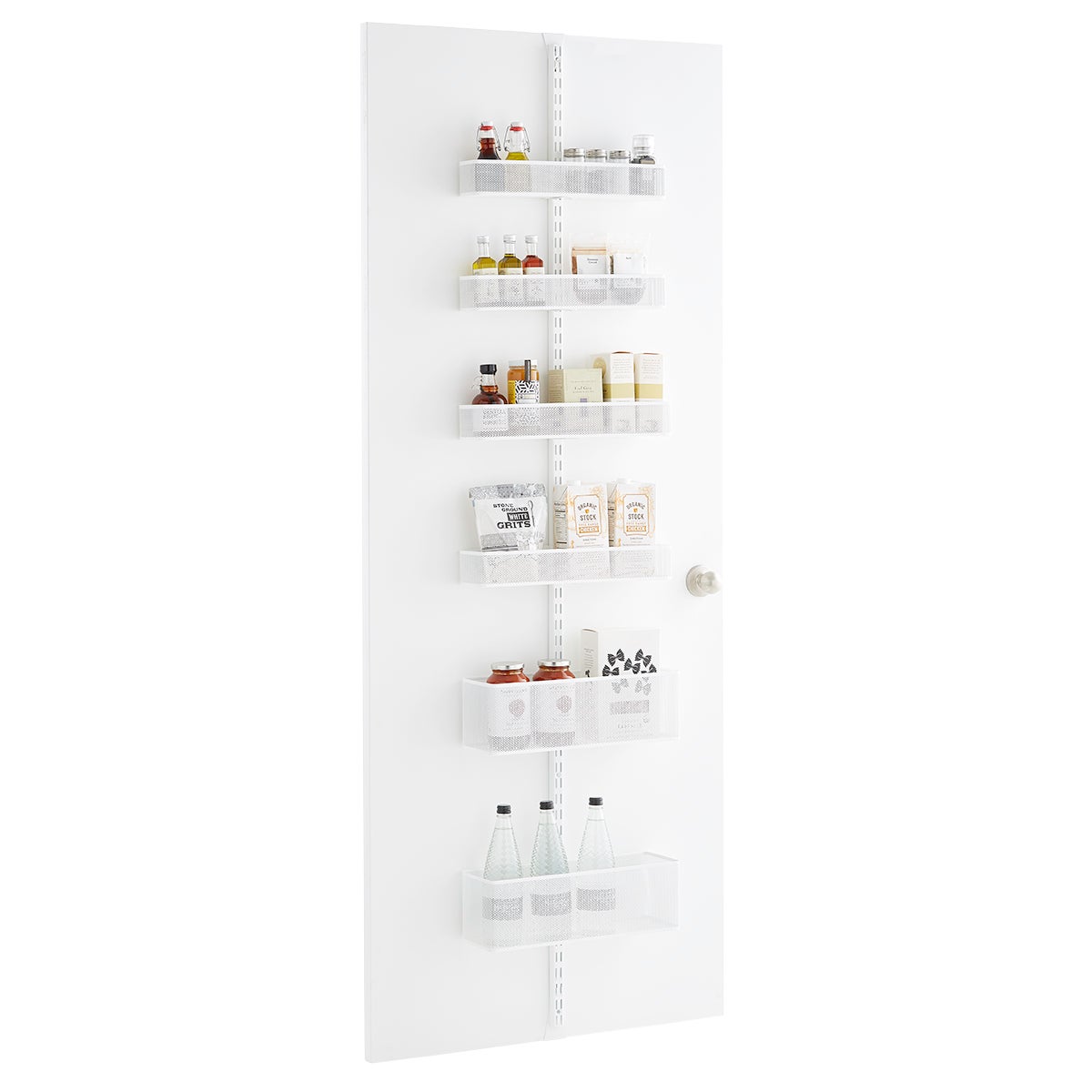 Elfa Mesh White 80" Over the Door Rack The Container Store