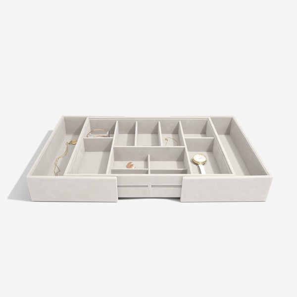 Stackers Large Expandable Jewelry Storage Tray The Container Store