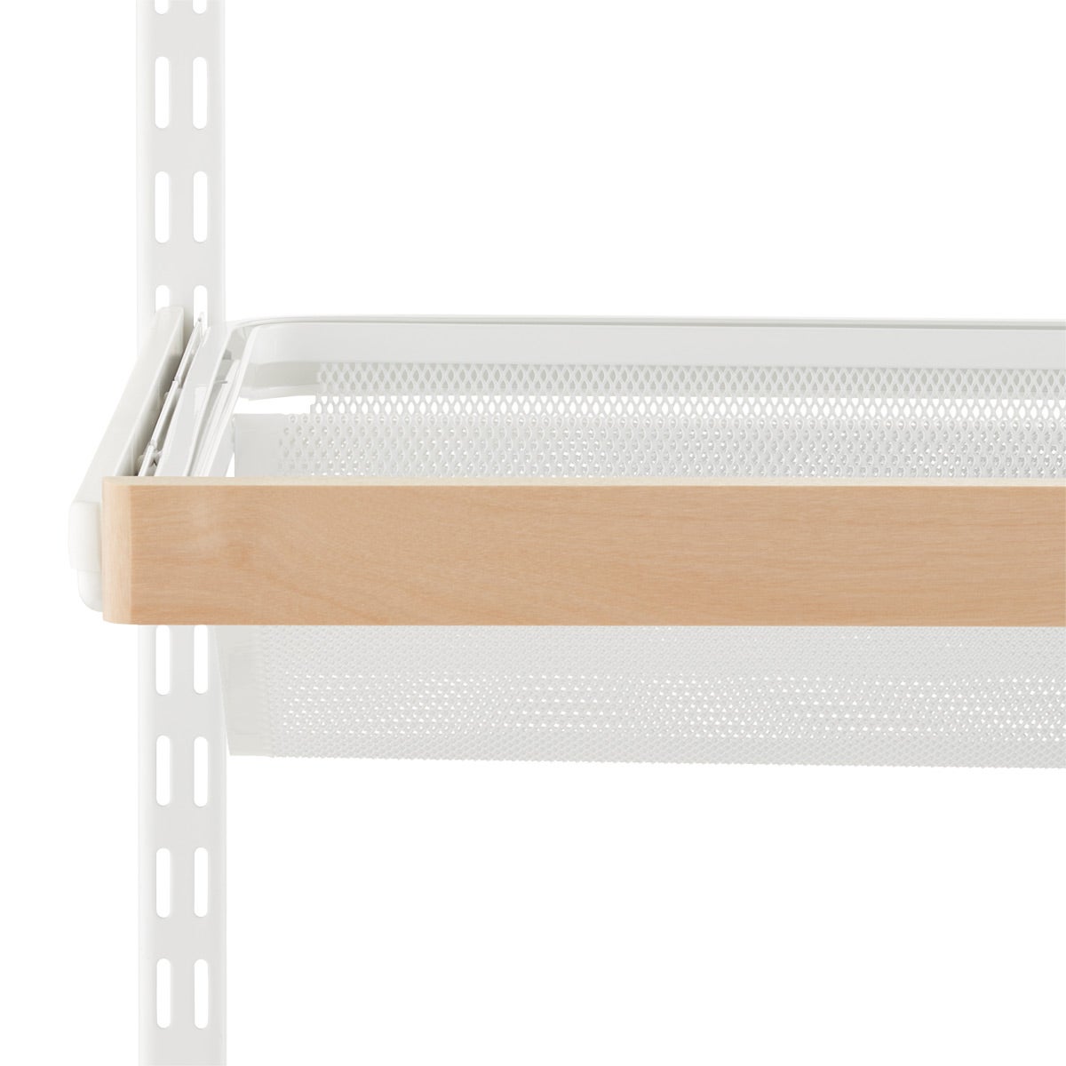 Elfa Decor Gliding Shelf Fascia Birch