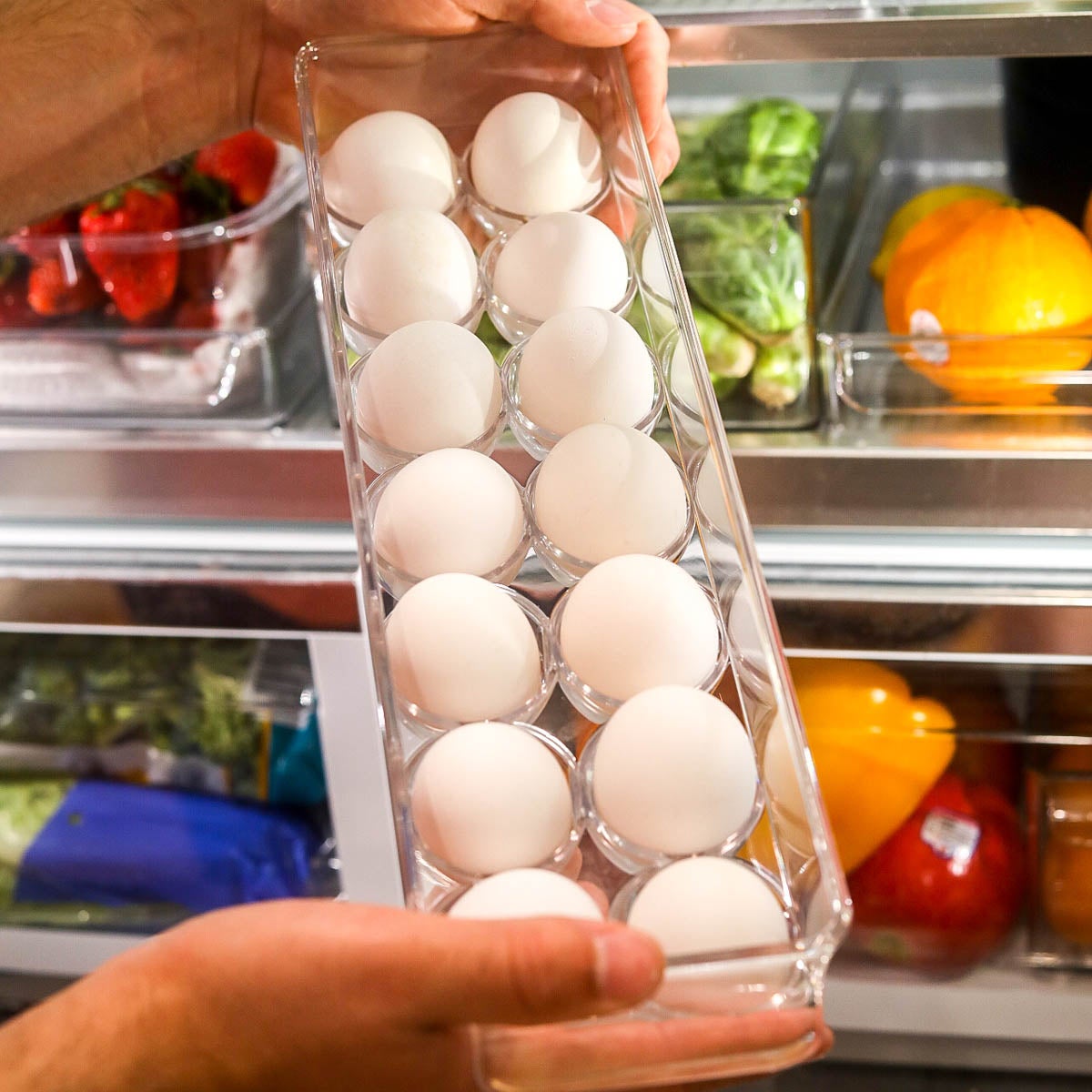 iDesign Linus Fridge Bins Egg Holder
