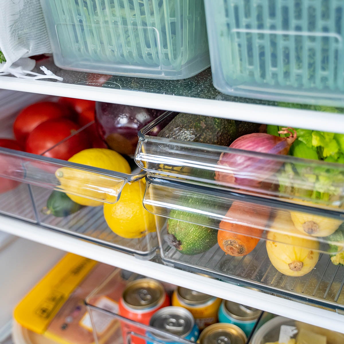 iDesign Fridge Bins The Container Store