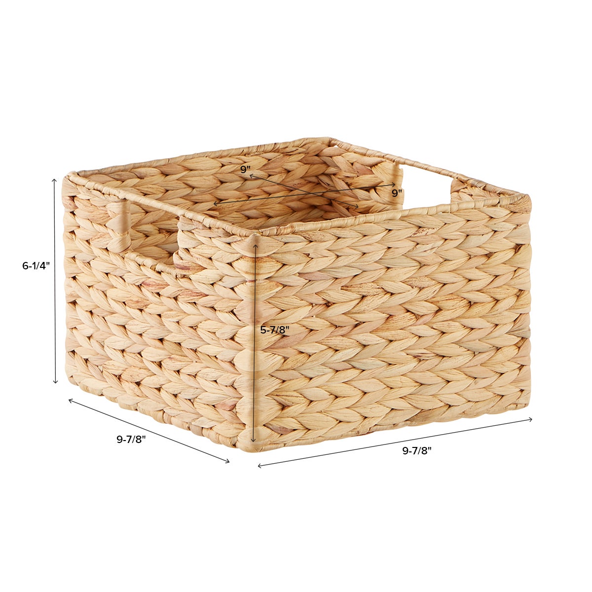 Water Hyacinth Storage Cubes with Handles The Container Store