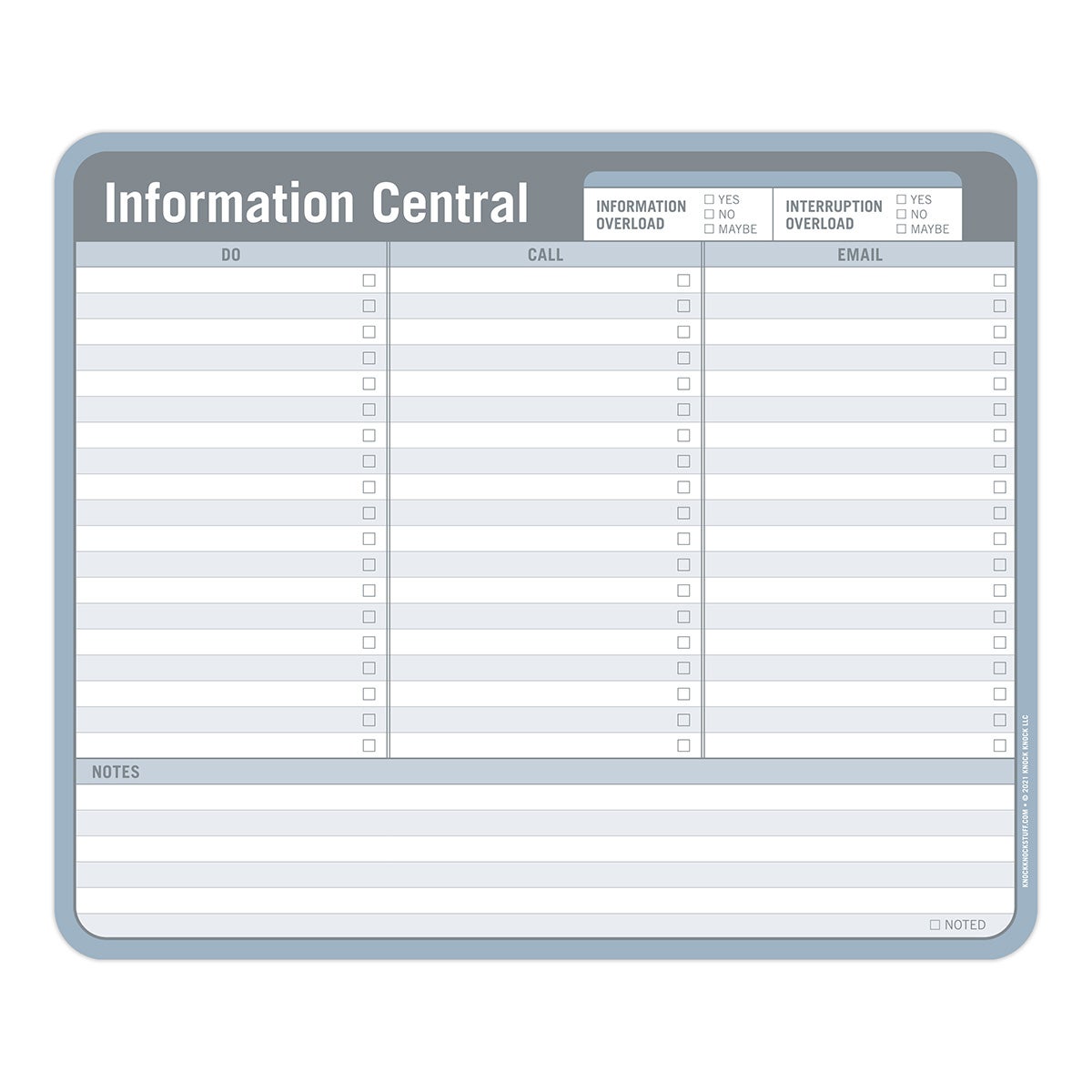 Knock Knock Information Central Mousepad