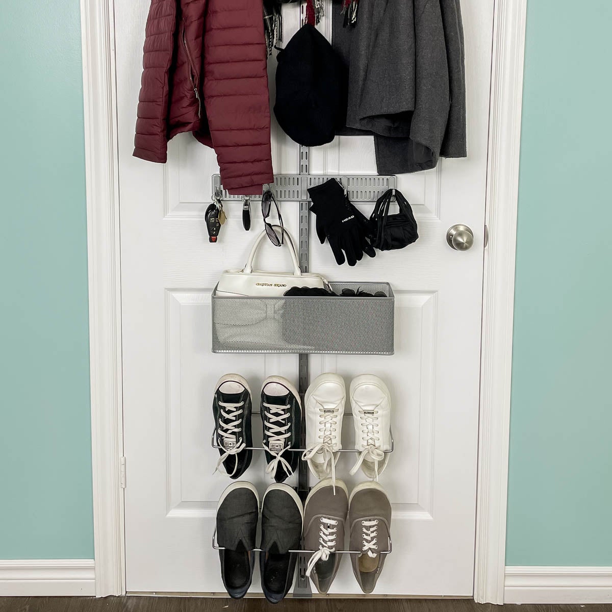 Cas Aarssen's Elfa Entryway Door Rack The Container Store