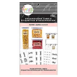 Savvy & Sorted Acrylic Organization Basket Tags Pkg/12