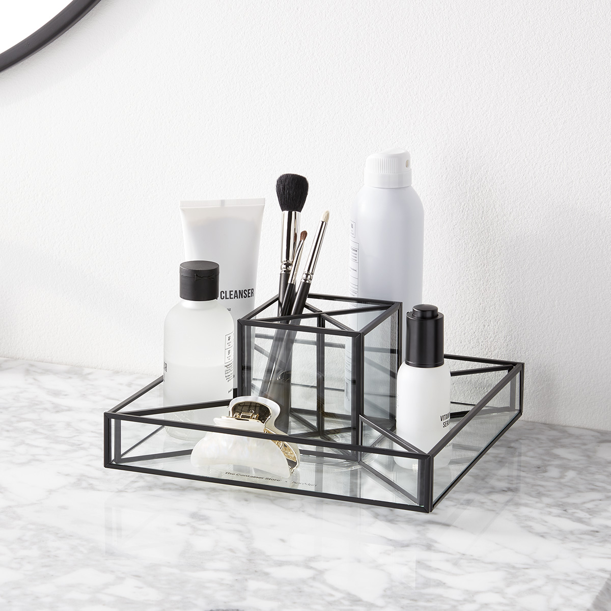 container store bathroom counter organizer