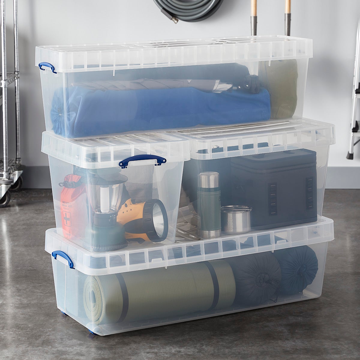 thumbnail image 2 of Boots Stackable Storage Trays – Plastic Car Boot, Garage, Mushroom Storage Box – 40x30x12cm – 100s Available 2 of 5
