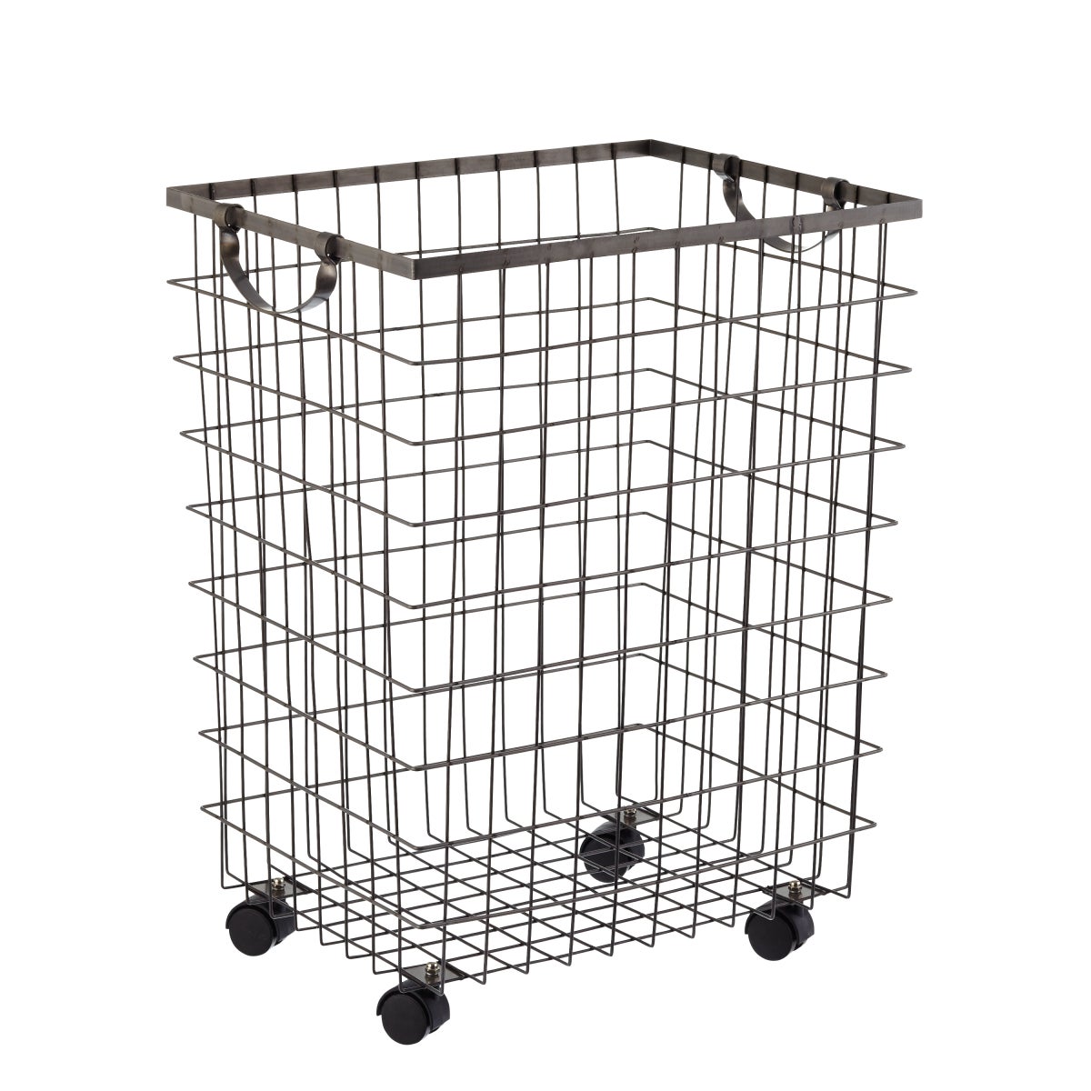 Harvest Rolling Hamper with Wheels The Container Store