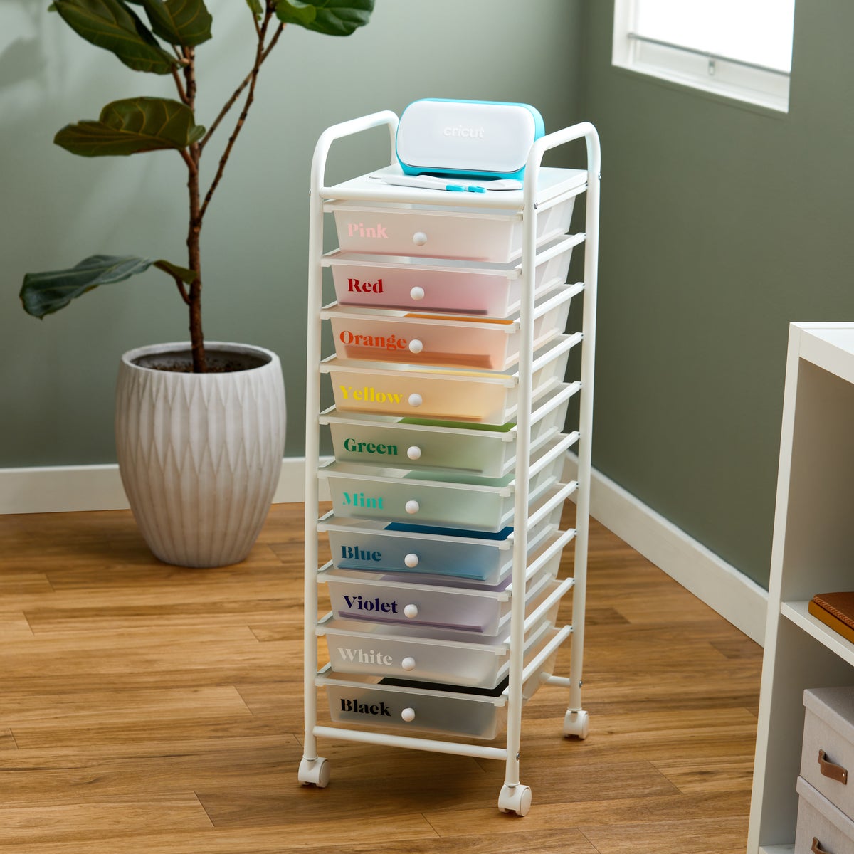 Translucent 10Drawer Rolling Cart The Container Store