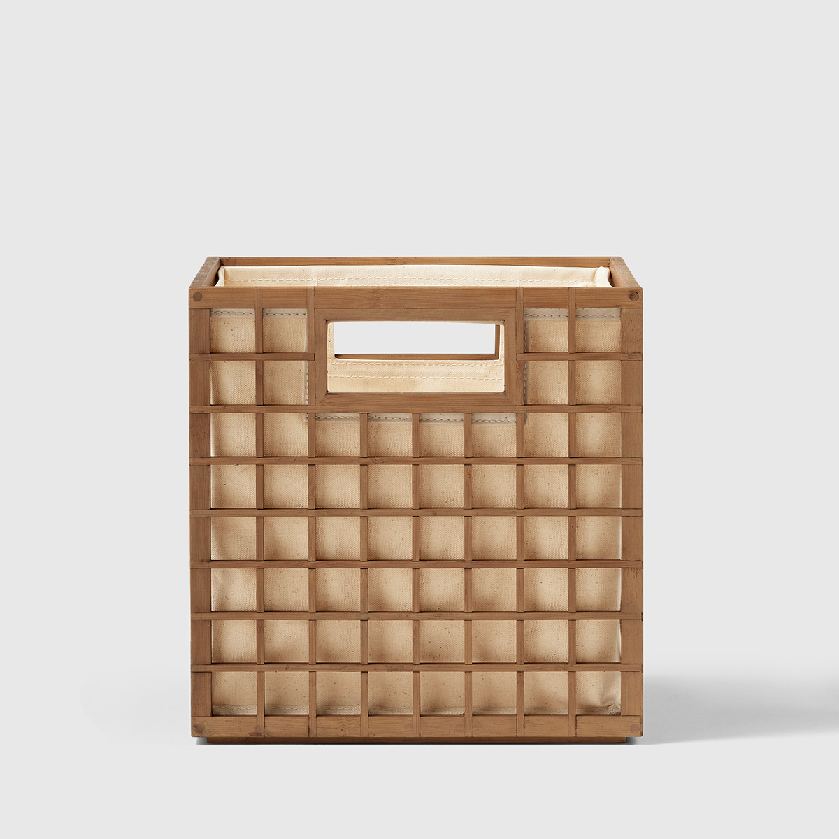 Marie Kondo Handled Cube w/ Liner Kocha Brown