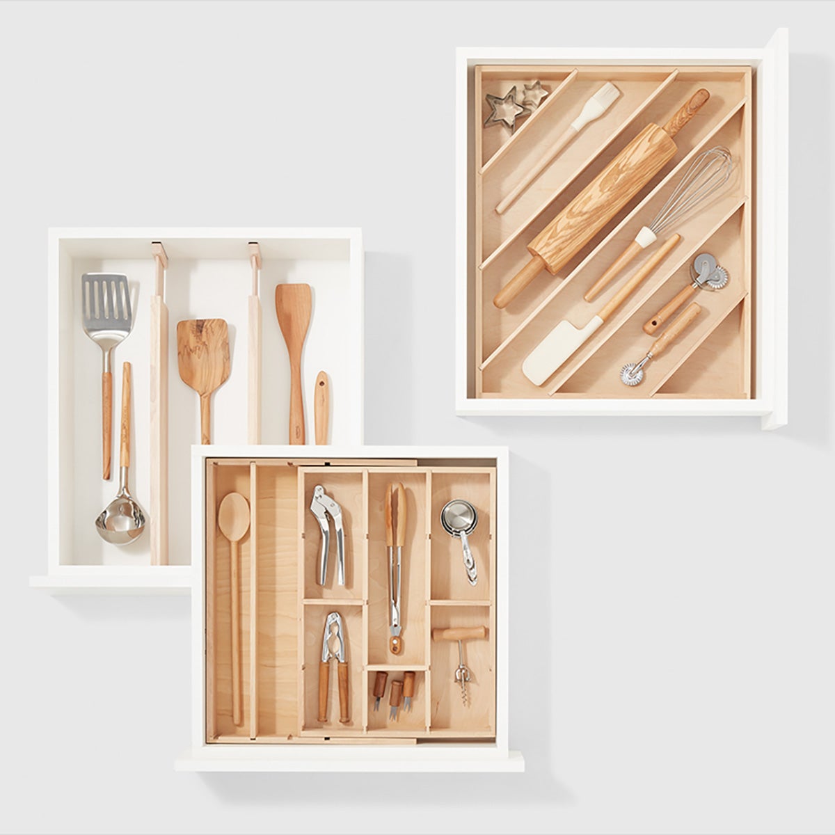 Marie Kondo Birch Utensil & Gadget Drawers Starter Kit The Container