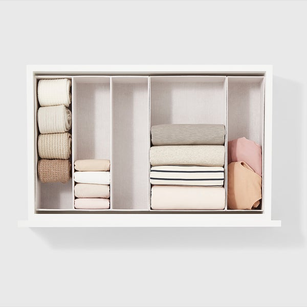 Marie Kondo Calm Drawer Organizer Starter Kit The Container Store