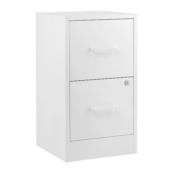 2-Drawer Navy Locking Filing Cabinet