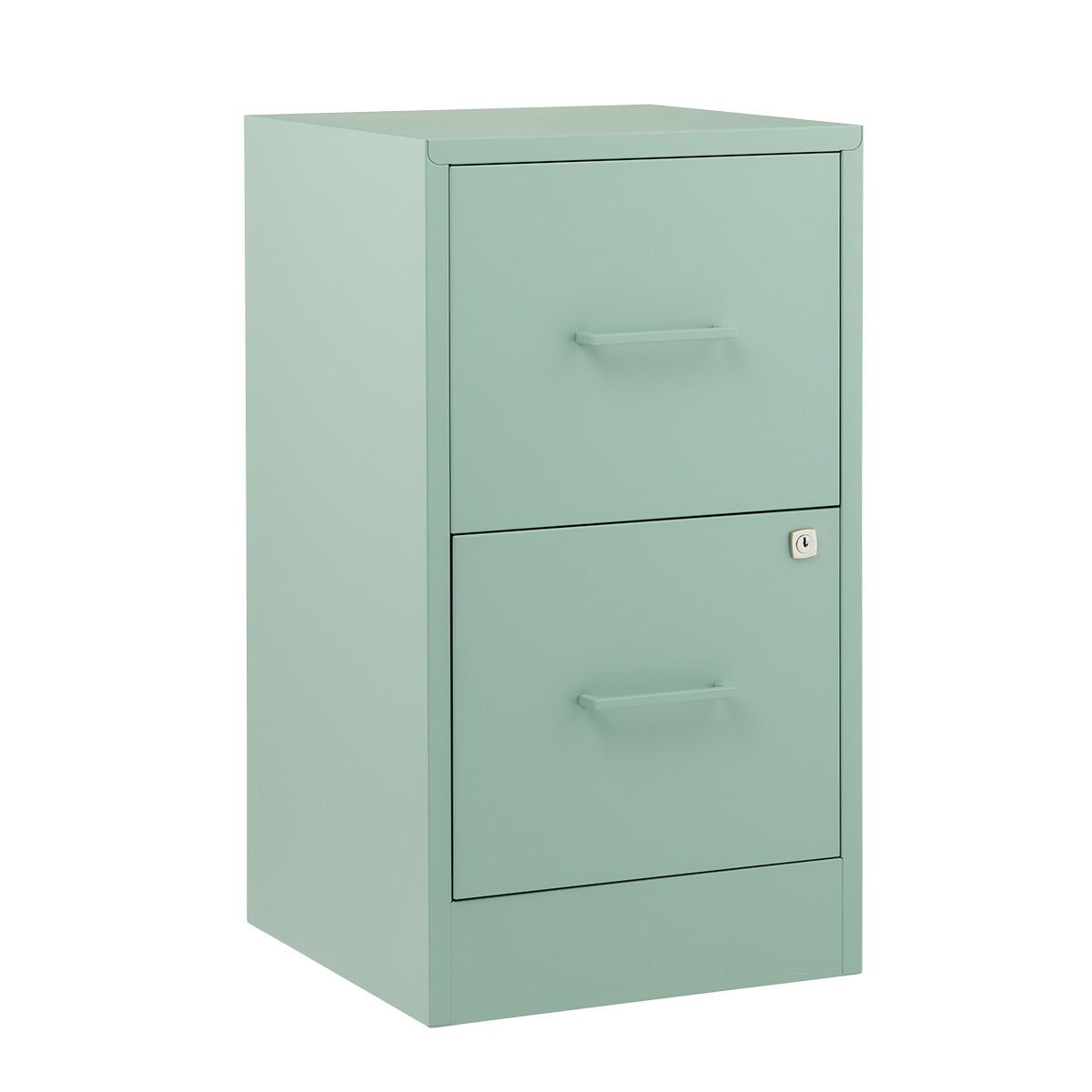The Container Store 2-Drawer Locking Filing Cabinet Sage Green