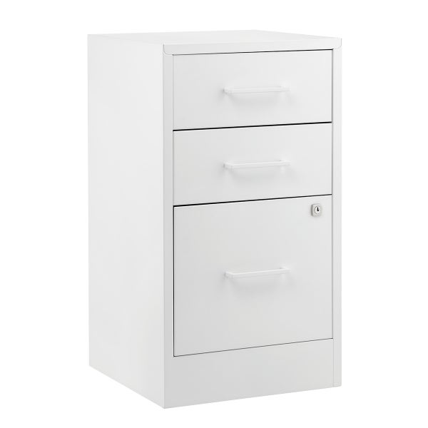 2Drawer White Locking Filing The Container Store