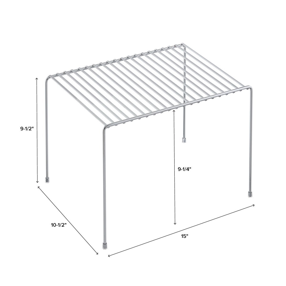 Tall Chrome Cupboard Shelf